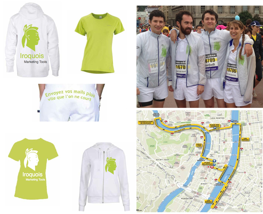 Iroquois sportwear for the 10km run in Lyon